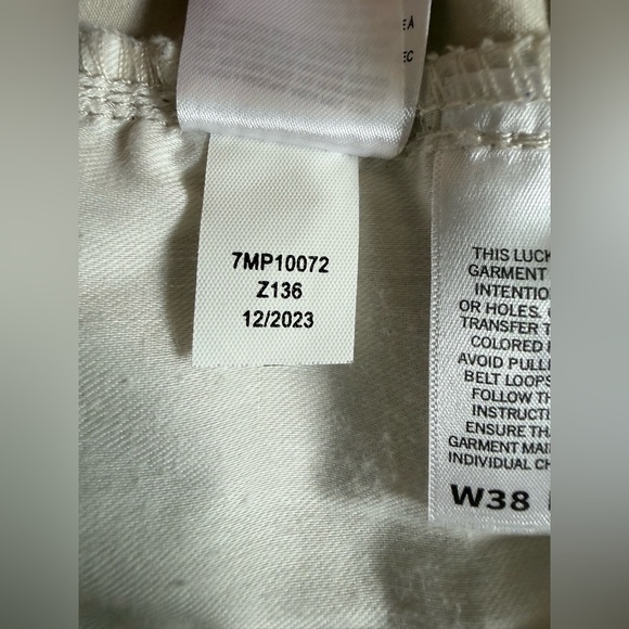 Lucky Brand 410 Athletic Straight Khaki Pants Men’s 38x30 Stretch Beige - Picture 14 of 14